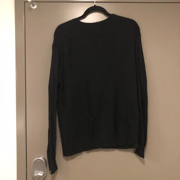 Wildfox White Label Black Red Sequin Heart Sweater - Picture 4 of 6